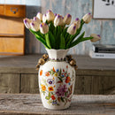 Axyaa Chinese Style Ceramic Vase Decoration for TV Cabinet and Living Room