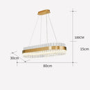 Axyaa Crystal Chandelier: Modern Luxury for Home, Villa, and Living Room