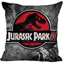 Axyaa Jurassic Park Dinosaur Print Throw Pillow Cover - Home Decor Pillow Case