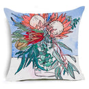 Axyaa Modern Flower Polyester Cushion Cover - 45X45CM