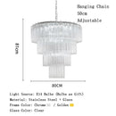 Axyaa Crystal LED Chandeliers: Luxury Lighting for Living Room & Restaurant