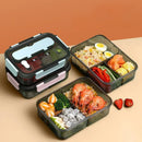 Axyaa Portable Lunch Box Set with Utensils and Microwave-Safe Container