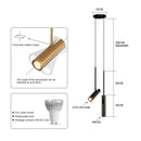 Axyaa Black Chandelier: Nordic Minimalist Hanging Lamp for Bedroom, Restaurant, Bar - Adjustable Angle