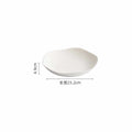 Axyaa White Ceramic Deep Plate: Restaurant Salad Dessert Pasta Molecular Cuisine Specialty Tableware