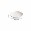 Axyaa White Ceramic Deep Plate: Restaurant Salad Dessert Pasta Molecular Cuisine Specialty Tableware