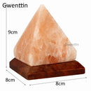 Axyaa Natural Crystal USB Salt Lamp Triangle Hand Carved Purifier Night Light