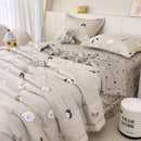 Axyaa Super Soft Cloud Cotton Summer Quilt 4-Piece Set