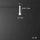 Axyaa LED Magic Bean Brass Ball Chandelier for Modern Living Room & Bar Counter