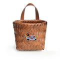 Axyaa Rattan-Style Kitchen Storage Basket Wall Hanging Flower Pot Fruit Vegetable Basket