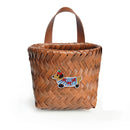 Axyaa Rattan-Style Kitchen Storage Basket Wall Hanging Flower Pot Fruit Vegetable Basket