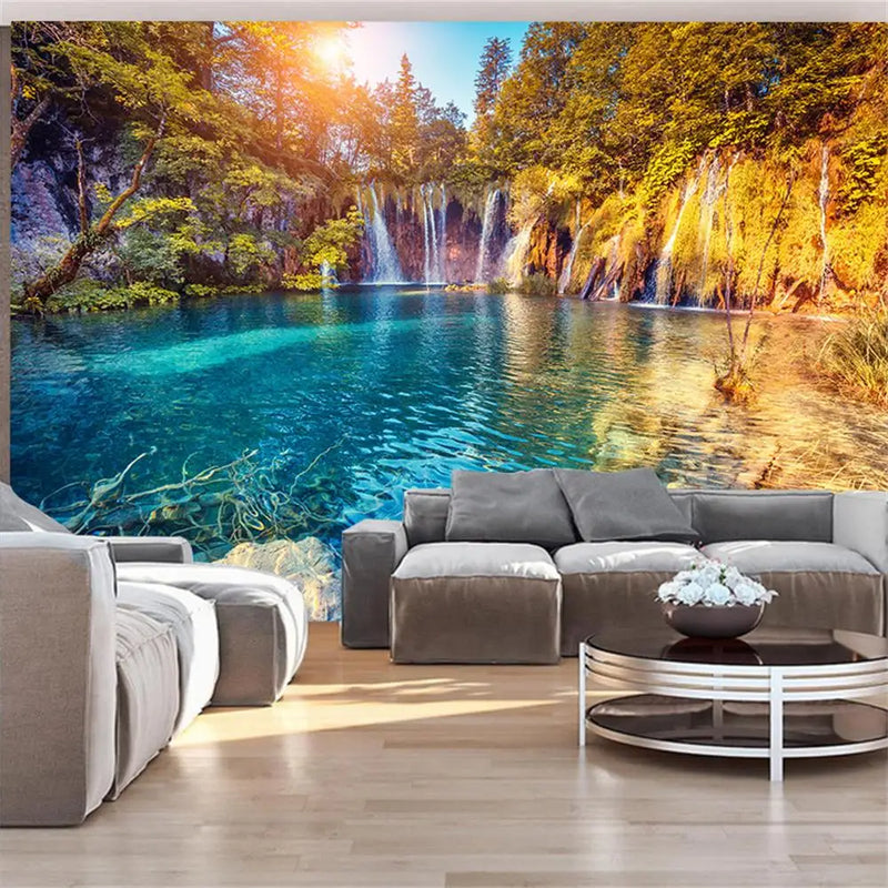 Axyaa Nature Wall Art for Home Decor - Mountains, Rivers, Landscapes, Waterfalls, Forests & Lakes