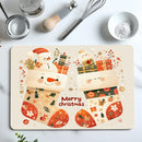 Axyaa Kitchen Draining Mat Santa Super Absorbent Quick Dry Bathroom Drain Pad
