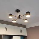 Axyaa Modern Nordic Black Gold LED Ceiling Chandelier