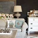 Soft and Comfortable Sweet Home Pattern Design Cushion Cover for Sofa and Chair by Axyaa