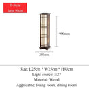 Axyaa Solid Wood Floor Lamp LED for Living Room, Bedroom & Dining Table