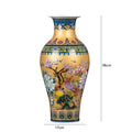 Axyaa Golden Jingdezhen Chinese Enamel Vase Decorations, Home Decor, Living Room, Antique Rack