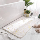 Axyaa Faux Fur Rabbit Bathmat White Christmas 80x120cm Bathroom Floor Rug