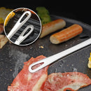 Axyaa Stainless Steel BBQ Tongs with Long Handle and Non-Slip Grip