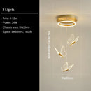 Axyaa Butterfly Acrylic Stair Chandelier | Modern LED Living & Dining Room Hanging Lamp