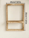 Rustic Wood Floating Wall Shelves by Axyaa for Bedroom, Kitchen, Bathroom