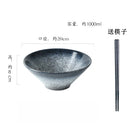 Axyaa Ramen Soup Salad Dessert Sashimi Bowl Set - Retro Japanese Ceramic Bowls