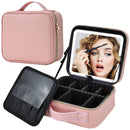 Axyaa LED Vanity Makeup Bag - 3 Light Modes, Travel Friendly Makeup Case