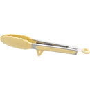 Axyaa 10 Silicone Non-Slip Cooking Clip Stainless Steel Kitchen Tongs BBQ Salad Tools