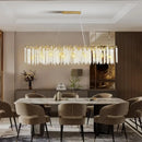 Axyaa Luxury Tassel Crystal Chandelier LED Pendant Lights for Living and Bedroom