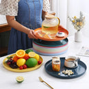 Axyaa Green Wheat Straw Plate Set of 6