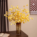 Axyaa Amber Glass Vase for Artificial Flowers Table Decoration