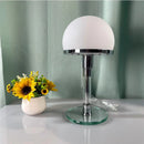 Axyaa White Glass LED Desk Lamp for Study and Bedroom