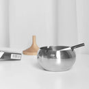 Axya Stainless Steel Wood Cover Ashtray Large Office Home Living Room Smoke Cup