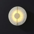 Axyaa Copper Marble Wall Lamp: Postmodern Designer LED Lighting for Bedroom & Aisle
