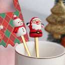 Axyaa Christmas Spoon Fork Set - Festive Stainless Steel Gift for Kids