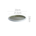 Axyaa Circular Ceramic Restaurant Service Plate Set