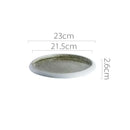 Axyaa Circular Ceramic Restaurant Service Plate Set