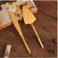 Axyaa Triangular Pizza Shovel and Dessert Knife Set
