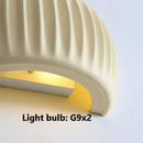 Axyaa French Cream Pumpkin Wall Lamp Green Nordic LED Sconce