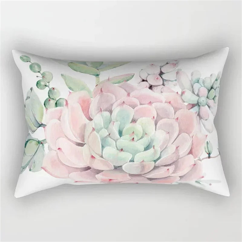 Pink Flower Polyester Pillowcase - Romantic Girl Room Aesthetic Decor