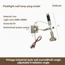 Axyaa Swing Arm Wall Lamp, Mid Century Modern Bedroom Reading Light
