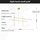 Axyaa Minimalist Villa Living Room LED Chandelier Staircase Lamp