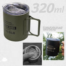 Axyaa 320ml Stainless Steel Double Layer Water Cup for Home, Outdoor, Camping