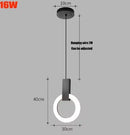 Axyaa Modern LED Ring Pendant Chandelier for Foyer Kitchen Dining Bedroom