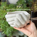 Axyaa Ceramic Hands Vase White Table Decoration Flowers Arrangement