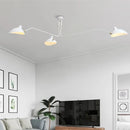 Axyaa Nordic Spider LED Ceiling Lamp Iron Black Industrial Light