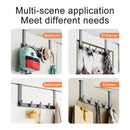 Axyaa Over the Door Bathroom Organizer 7 Hooks Towels Clothes Hanger Rack