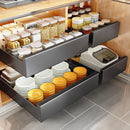 Axyaa Slide Out Cabinet Organizer Carbon Steel Kitchen Pantry Storage Shelf Rack