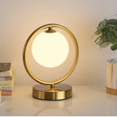 Axyaa Glass Ball Table Lights Modern LED Plug Decoration Bedroom Bedside Lamp