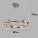Axyaa Crystal Chandelier Ceiling Light | Luxury Living Room Bedroom Pendant Lamp