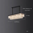 Axyaa Crystal Chandelier Ceiling Lamp for Modern Dining Room Decor